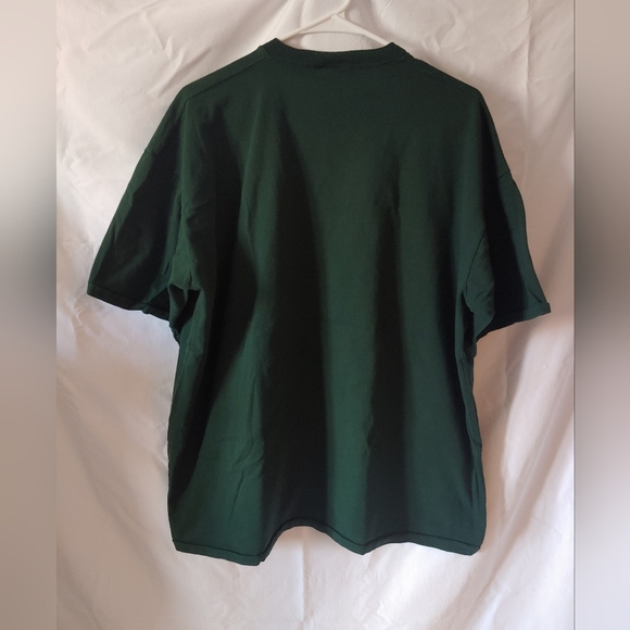 Vintage Single Stitch Dark Green Dreamcatcher Wolf Landscape Made USA Men's XL - Picture 4 of 8